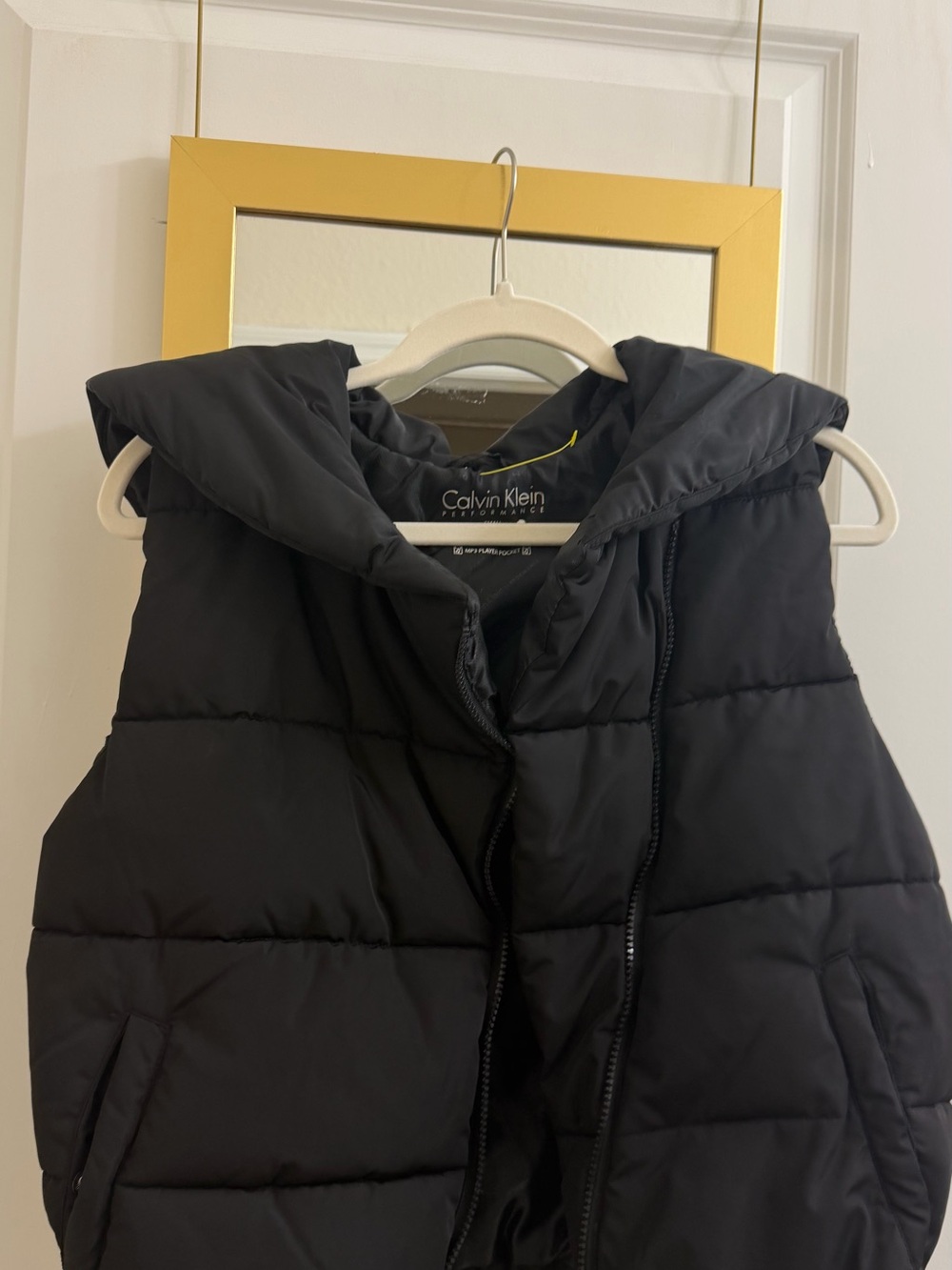 Calvin Klein Kids Black Quilted Hooded Vest